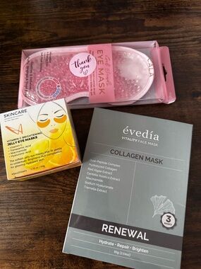 Self-Care Bundle 💗 Eye Masks + Collagen Face Masks (3 Items) NEW